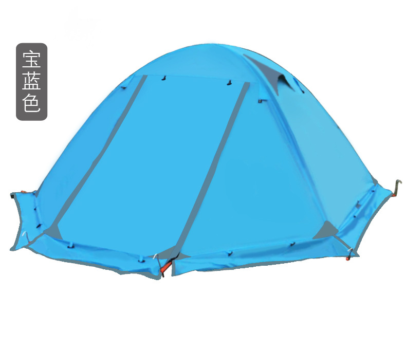 Cheap Goat Tents Flytop 2 layer 2 3 Person Outdoor Camping Tent 4 Season Aluminum Rod Hiking Beach Wafterproof Family Team Snow Skirt Car Tent Tents 